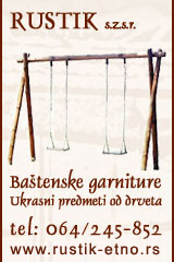 Rustik - baštenske garniture, ukrasni predmeti od drveta