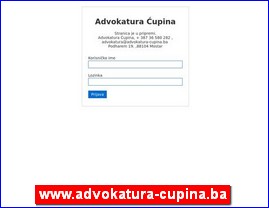 Advokati, advokatske kancelarije, www.advokatura-cupina.ba