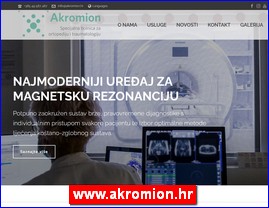 Ordinacije, lekari, bolnice, banje, laboratorije, www.akromion.hr