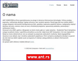 Kompjuteri, raunari, prodaja, www.ant.rs