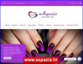 Frizeri, saloni lepote, kozmetiki saloni, www.aspazia.hr