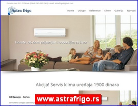 Klima ureaji, www.astrafrigo.rs