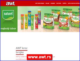 Konditorski proizvodi, keks, čokolade, bombone, torte, sladoledi, poslastičarnice, www.awt.rs