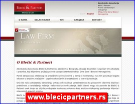 Advokati, advokatske kancelarije, www.blecicpartners.rs