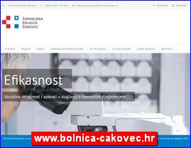 Ordinacije, lekari, bolnice, banje, laboratorije, www.bolnica-cakovec.hr