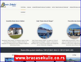 Hoteli, moteli, hosteli,  apartmani, smeštaj, www.bracasekulic.co.rs