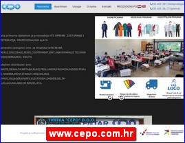 Radna odeća, zaštitna odeća, obuća, HTZ oprema, www.cepo.com.hr