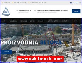Građevinske firme, Srbija, www.dak-beocin.com
