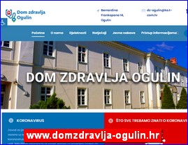 Ordinacije, lekari, bolnice, banje, laboratorije, www.domzdravlja-ogulin.hr