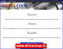 Građevinske firme, Srbija, www.drinacoop.rs
