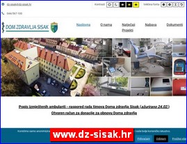 Ordinacije, lekari, bolnice, banje, laboratorije, www.dz-sisak.hr