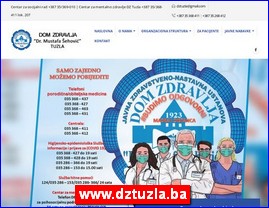 Ordinacije, lekari, bolnice, banje, laboratorije, www.dztuzla.ba