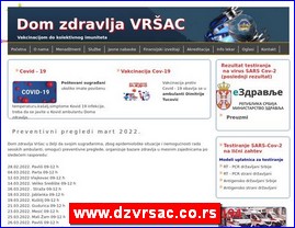 Ordinacije, lekari, bolnice, banje, laboratorije, www.dzvrsac.co.rs