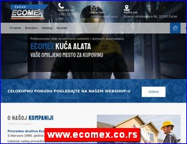 Industrija, zanatstvo, alati, Srbija, www.ecomex.co.rs
