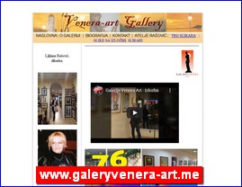 Galerije slika, slikari, ateljei, slikarstvo, www.galeryvenera-art.me