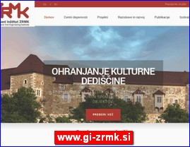 Arhitektura, projektovanje, www.gi-zrmk.si