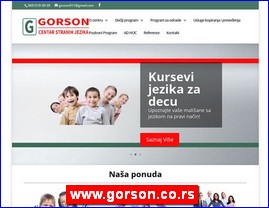 kole stranih jezika, www.gorson.co.rs