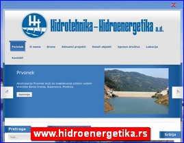 Građevinske firme, Srbija, www.hidroenergetika.rs