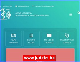 Ordinacije, lekari, bolnice, banje, laboratorije, www.judzks.ba