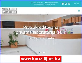 Ordinacije, lekari, bolnice, banje, laboratorije, www.konzilijum.ba