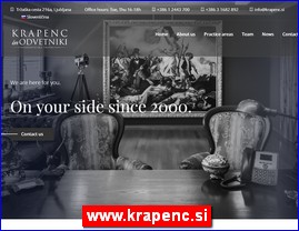 Advokati, advokatske kancelarije, www.krapenc.si