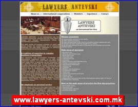 Advokati, advokatske kancelarije, www.lawyers-antevski.com.mk