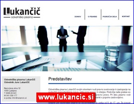 Odvetnika pisarna Lukani, odvetnik Jure Lukani, Ljubljana, www.lukancic.si