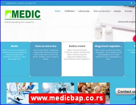 Ordinacije, lekari, bolnice, banje, laboratorije, www.medicbap.co.rs