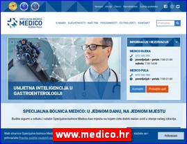 Ordinacije, lekari, bolnice, banje, laboratorije, www.medico.hr