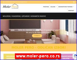 Moleri, kreenje, gipsani radovi, www.moler-pero.co.rs