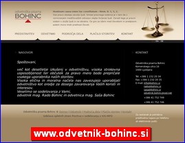 Advokati, advokatske kancelarije, www.odvetnik-bohinc.si