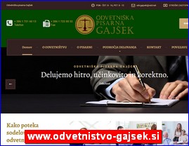Advokati, advokatske kancelarije, www.odvetnistvo-gajsek.si