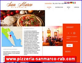 Pizza, picerije, palačinkarnice, www.pizzeria-sanmarco-rab.com
