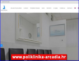 Ordinacije, lekari, bolnice, banje, laboratorije, www.poliklinika-arcadia.hr