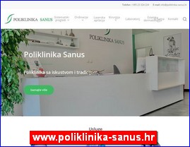Ordinacije, lekari, bolnice, banje, laboratorije, www.poliklinika-sanus.hr