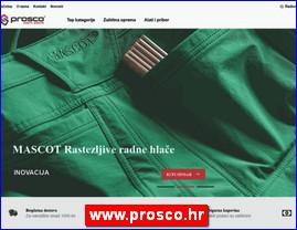 Radna odeća, zaštitna odeća, obuća, HTZ oprema, www.prosco.hr
