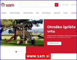 Sanitarije, vodooprema, www.sam.si