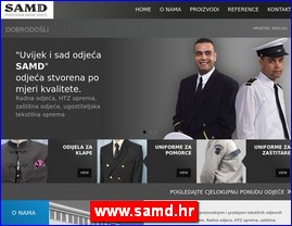 Radna odeća, zaštitna odeća, obuća, HTZ oprema, www.samd.hr
