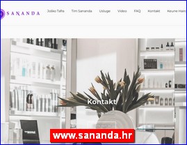 Frizeri, saloni lepote, kozmetiki saloni, www.sananda.hr