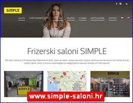 Frizeri, saloni lepote, kozmetiki saloni, www.simple-saloni.hr