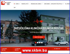 Ordinacije, lekari, bolnice, banje, laboratorije, www.skbm.ba