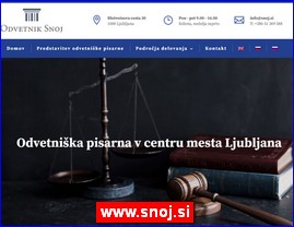 Odvetnik Snoj - Odvetnika pisarna v Ljubljani, www.snoj.si