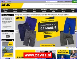 Radna odeća, zaštitna odeća, obuća, HTZ oprema, www.zavas.si