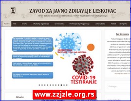 Ordinacije, lekari, bolnice, banje, laboratorije, www.zzjzle.org.rs