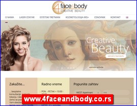 Frizeri, saloni lepote, kozmetiki saloni, www.4faceandbody.co.rs