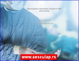 Ordinacije, lekari, bolnice, banje, Srbija, www.aesculap.rs