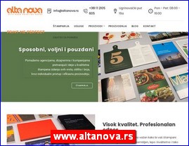 Grafiki dizajn, tampanje, tamparije, firmopisci, Srbija, www.altanova.rs