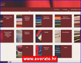 Posteljina, tekstil, www.avorato.hr