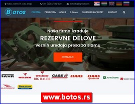 Poljoprivredne maine, mehanizacija, alati, www.botos.rs