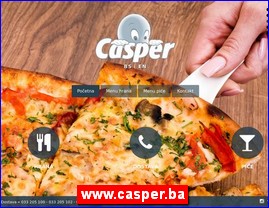 Pizza, picerije, palačinkarnice, www.casper.ba
